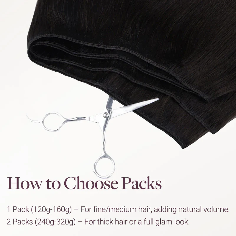 Dark Brown (2) Thick Sew-In Weft Hair Extensions (120g-160g) - Image 8