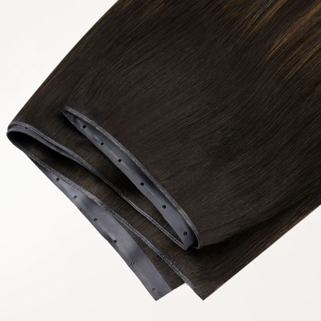 Dark Brown Balayage (2/6/2) Butterfly Weft Human Hair Extensions (100g-150g) - Image 4