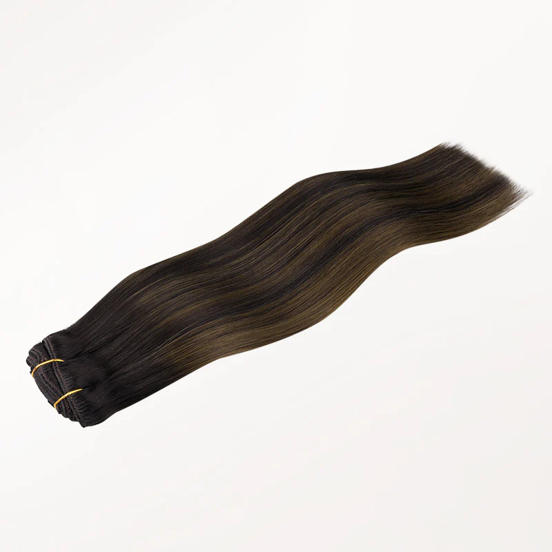 Dark Brown Balayage (2/6/2) Full Classic Clip-Ins (160g-220g) - Image 6