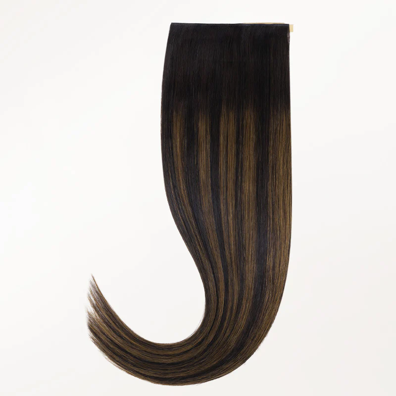 Dark Brown Balayage (2/6/2) Genius Tape Weft Hair Extensions 60g - Image 21
