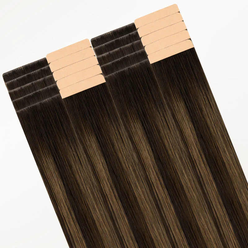 Dark Brown Balayage (2/6/2) Invisi Edge Tape-Ins 50g - Image 4