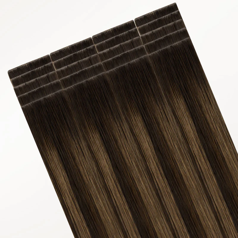 Dark Brown Balayage (2/6/2) Invisi Edge Tape-Ins 50g - Image 7