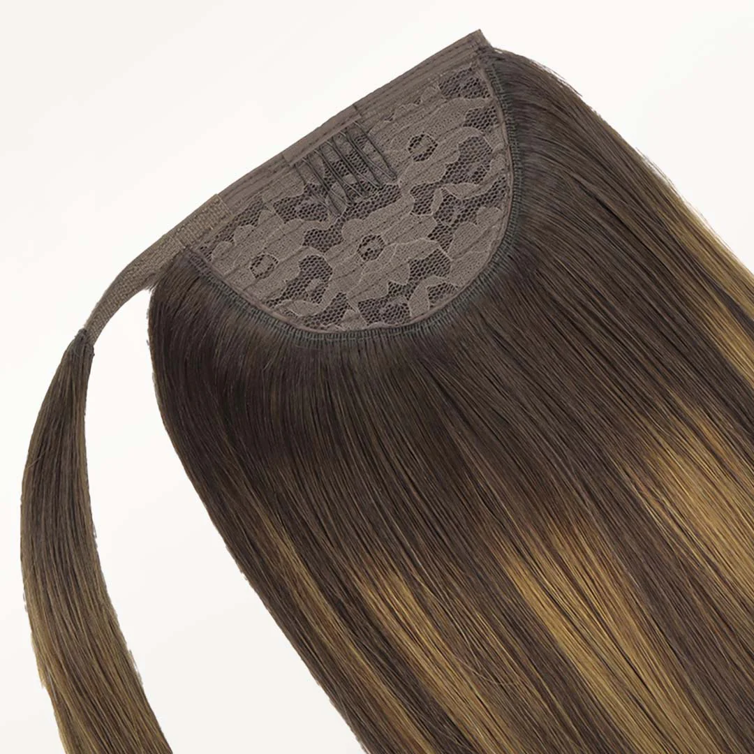 Dark Brown Balayage (2/6/2) Ponytail (75g-90g) - Image 5