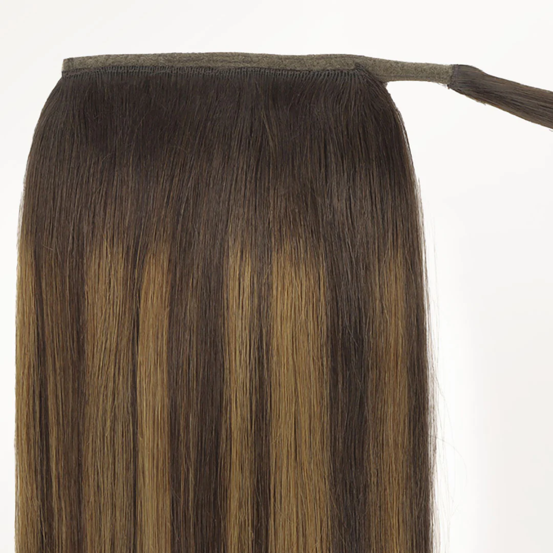 Dark Brown Balayage (2/6/2) Ponytail (75g-90g) - Image 6
