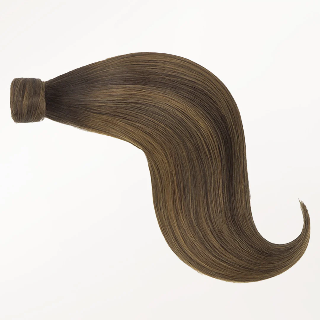Dark Brown Balayage (2/6/2) Ponytail (75g-90g) - Image 7