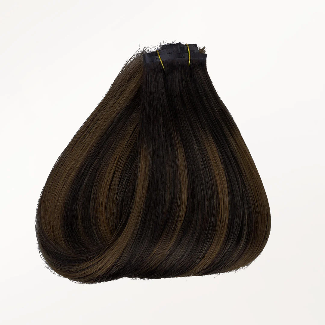Dark Brown Balayage (2/6/2) Seamless Clip-Ins (130g-160g) - Image 8
