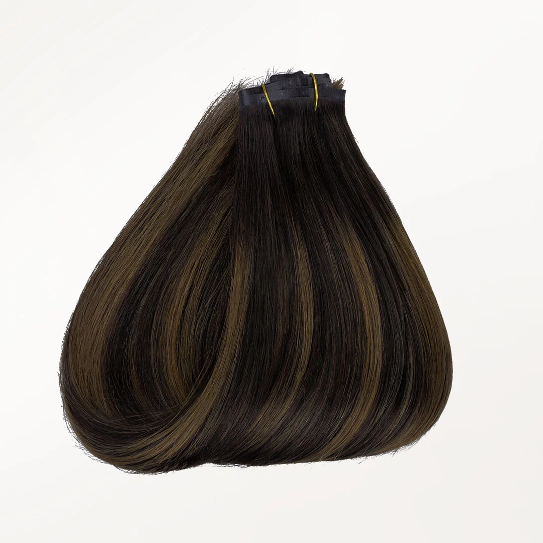 Dark Brown Balayage (2/6/2) Seamless Clip-Ins [Clearance] - Image 7