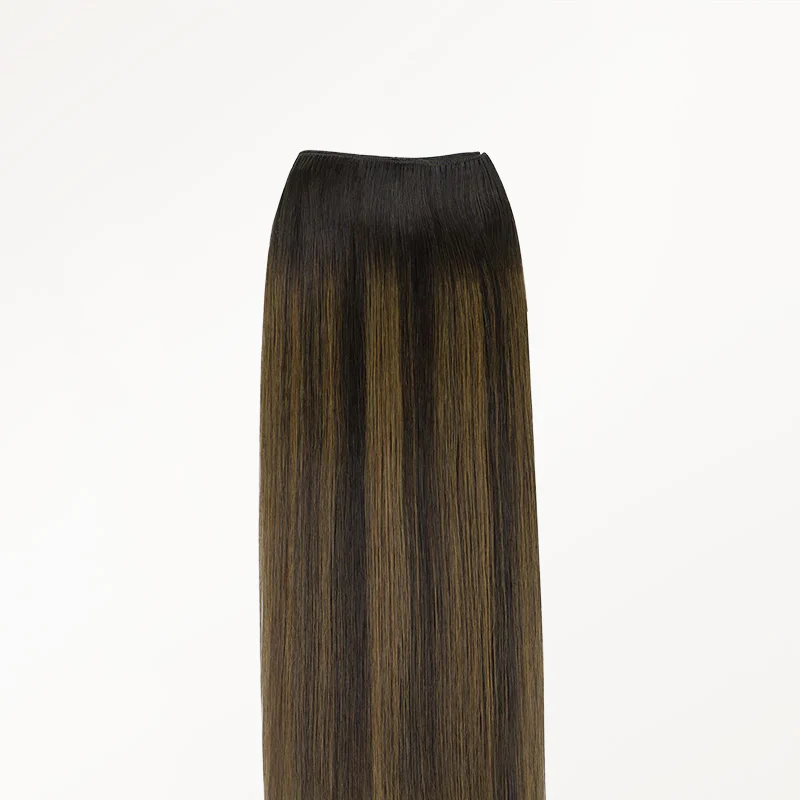 Dark Brown Balayage (2/6/2) Thick Sew-In Weft Hair Extensions (120g-160g) - Image 4