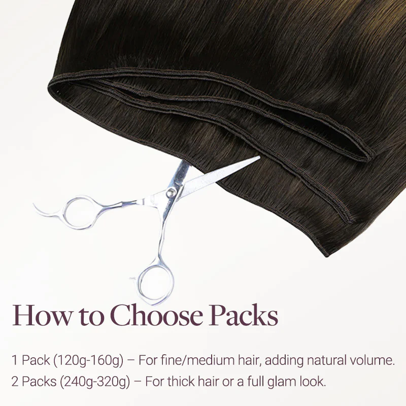 Dark Brown Balayage (2/6/2) Thick Sew-In Weft Hair Extensions (120g-160g) - Image 8