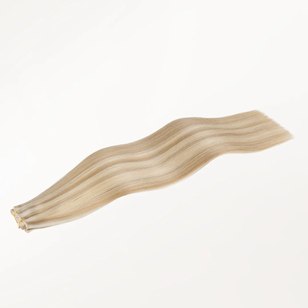 Dirty Blonde Highlights (18D/22F) Butterfly Weft Hair Extensions (100g-160g) - Image 10