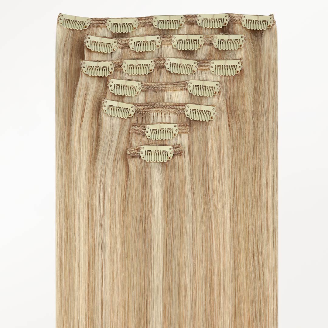 Dirty Blonde Highlights (18D/22F) Classic Clip-Ins (150g-170g) - Image 3