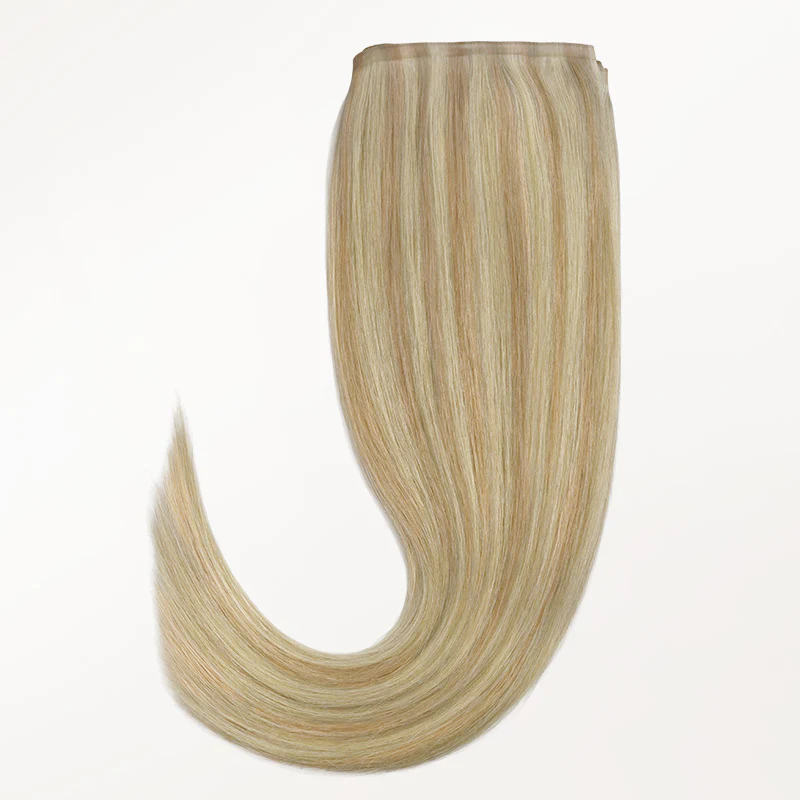 Dirty Blonde Highlights (18D/22F) Genius Tape Weft Hair Extensions 60g - Image 10