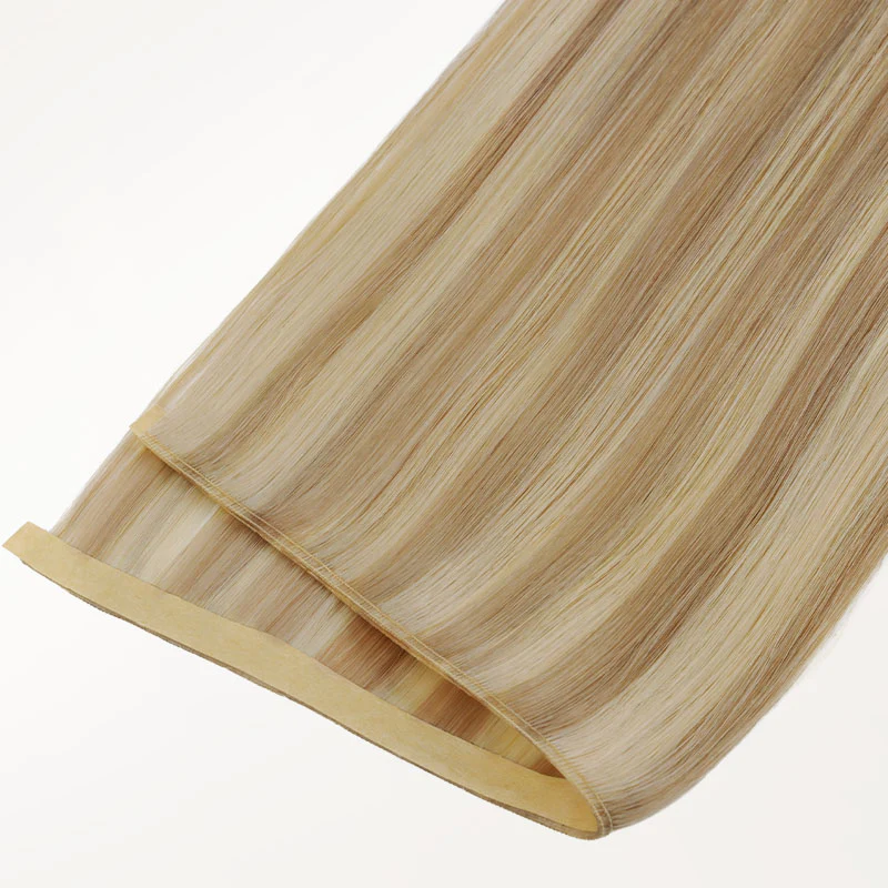 Dirty Blonde Highlights (18D/22F) Genius Tape Weft Hair Extensions 60g - Image 21