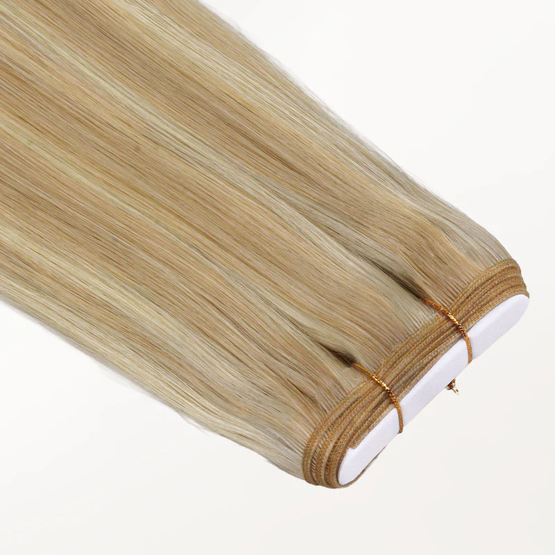 Dirty Blonde Highlights (18D/22F) Genius Tape Weft Hair Extensions 60g - Image 8