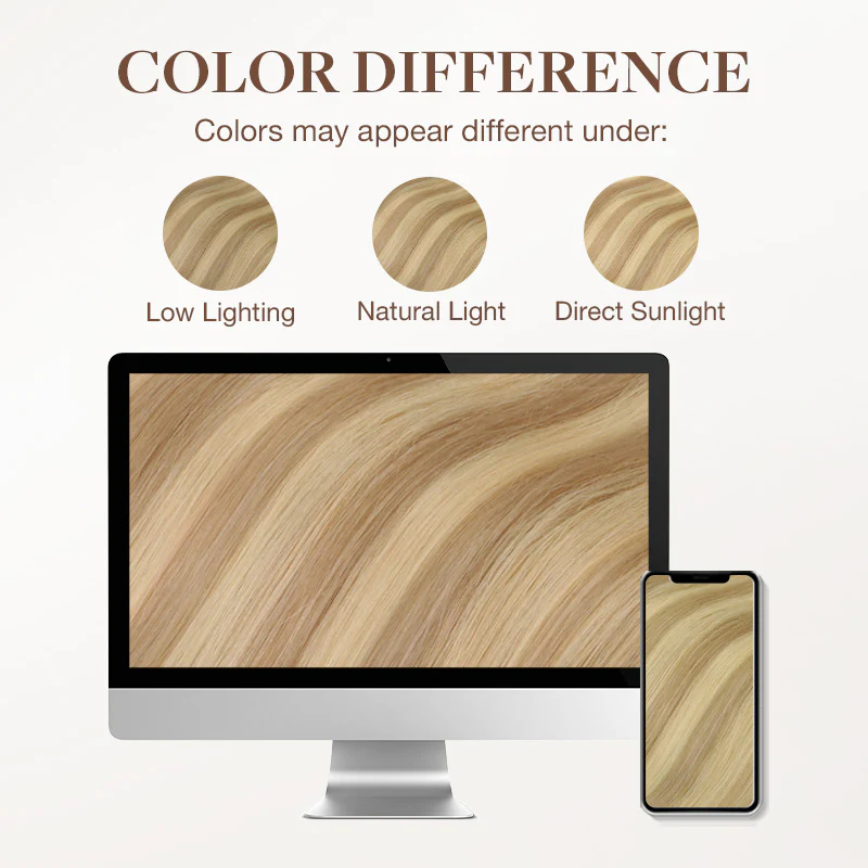 Dirty Blonde Highlights (18D/22F) Classic Clip-Ins (120g-130g) - Image 9