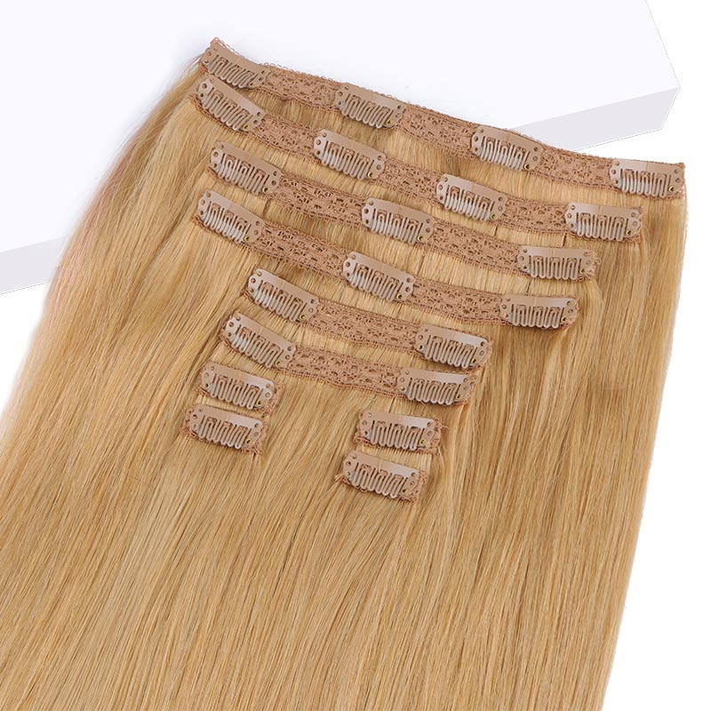 Double Drawn Clip in Hair Extensions 160g-sale - Image 23