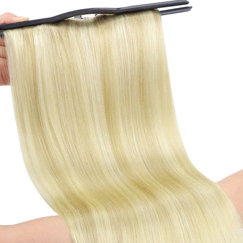 Double Drawn Clip in Hair Extensions 160g-sale - Image 57