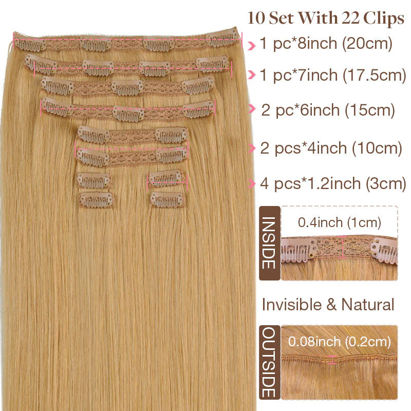 Double Drawn Clip ins &Tinsel Sets-Sale - Image 12