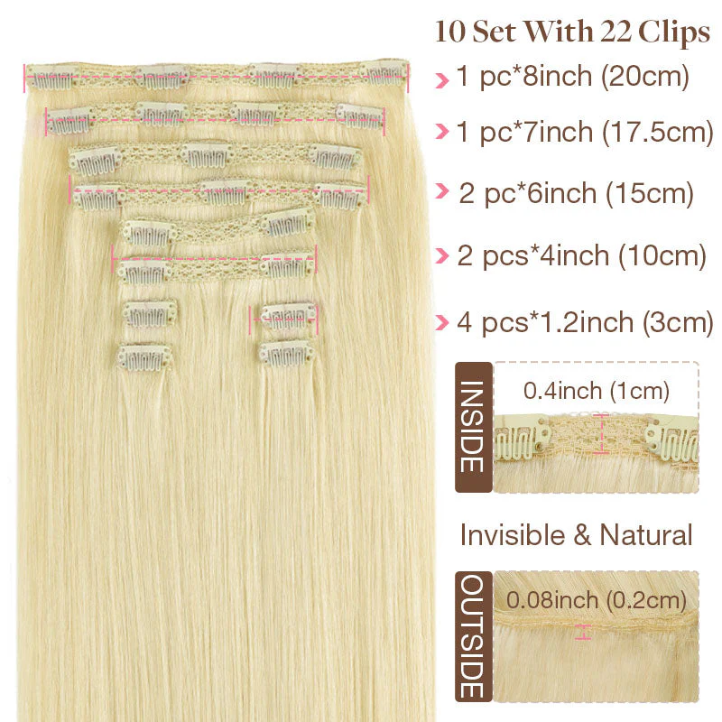 Double Drawn Clip ins &Tinsel Sets-Sale - Image 32
