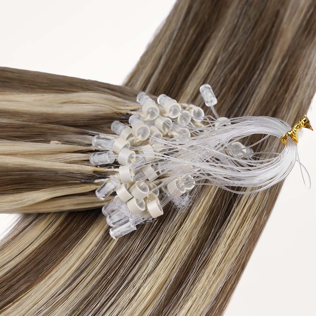 Golden Blonde Highlights (8B/60B) Feather Crochet Hair 68g - Image 3