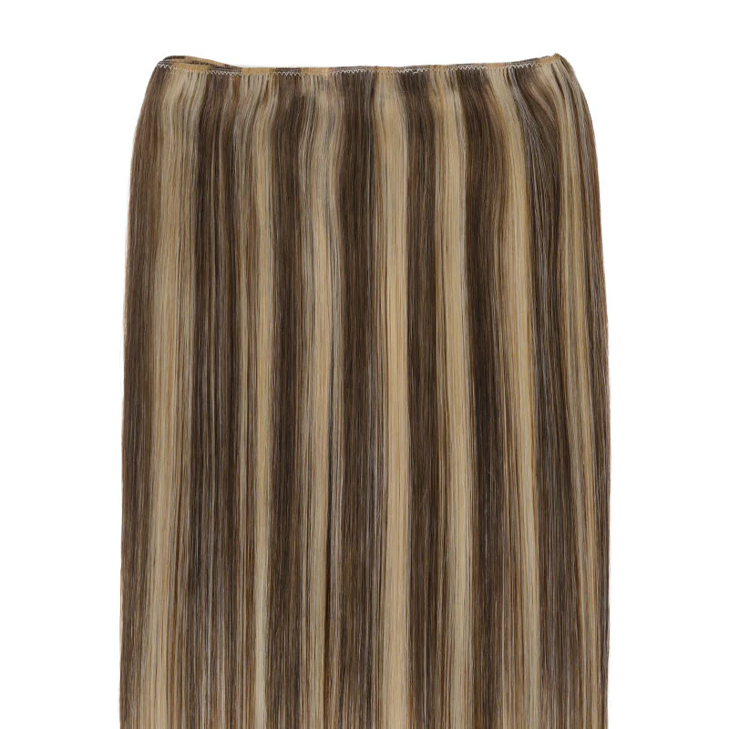 Golden Blonde Highlights (8B/60B) Sew-In Weft Hair Extensions (80g-120g) - Image 4