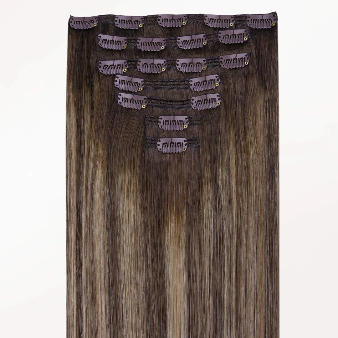 Honey Blonde Balayage (4/26/4) Classic Clip-Ins (150g-170g) - Image 3