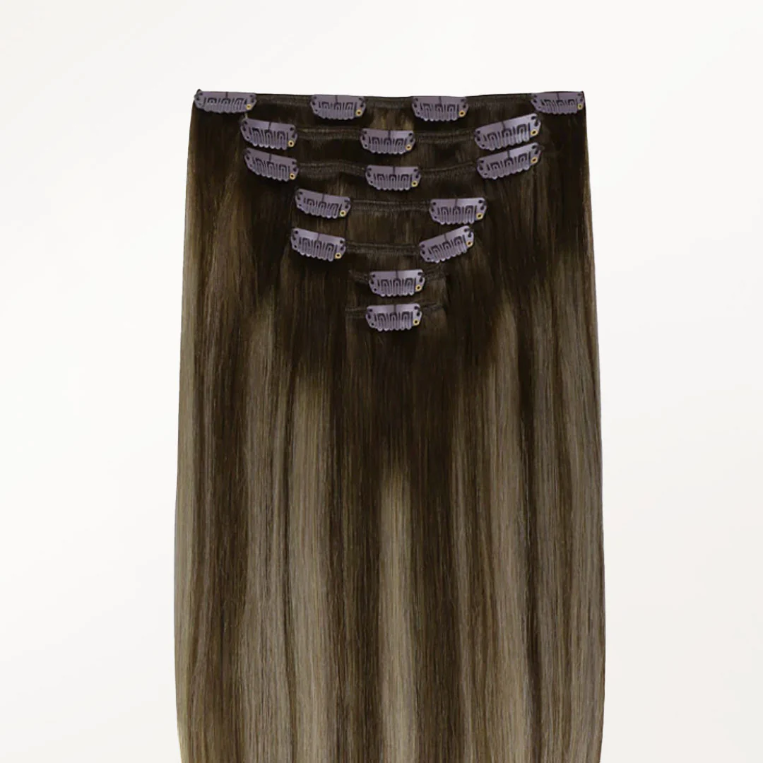Honey Blonde Balayage (4/26/4) Classic Clip-Ins (120g-130g) - Image 3