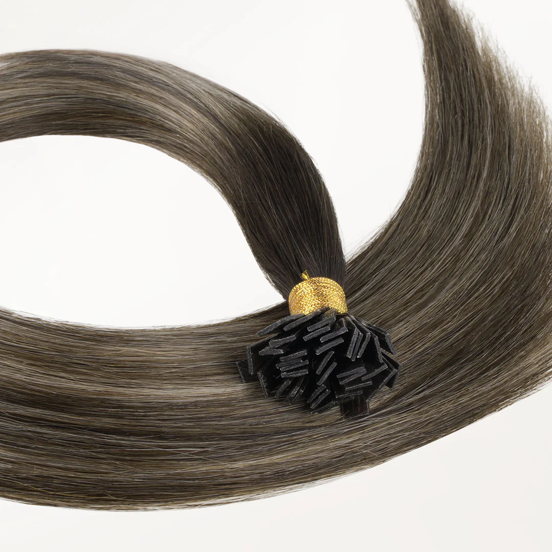 Honey Blonde Balayage (4/26/4) Flat Tip Hair Extensions 60g - Image 5