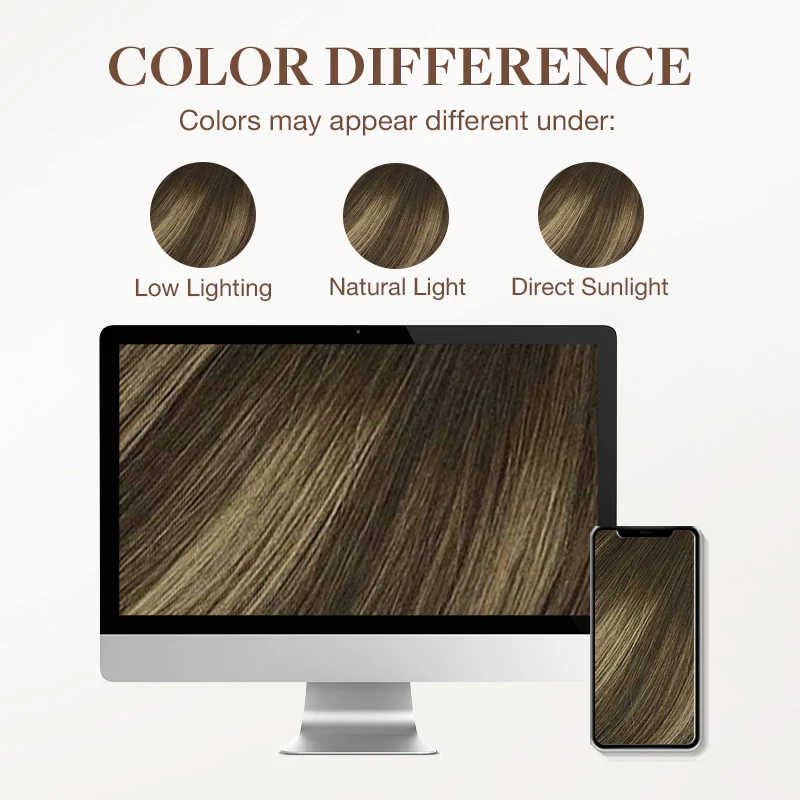 Honey Blonde Balayage (4/26/4) Wire Hair Extensions (70g-110g) - Image 7