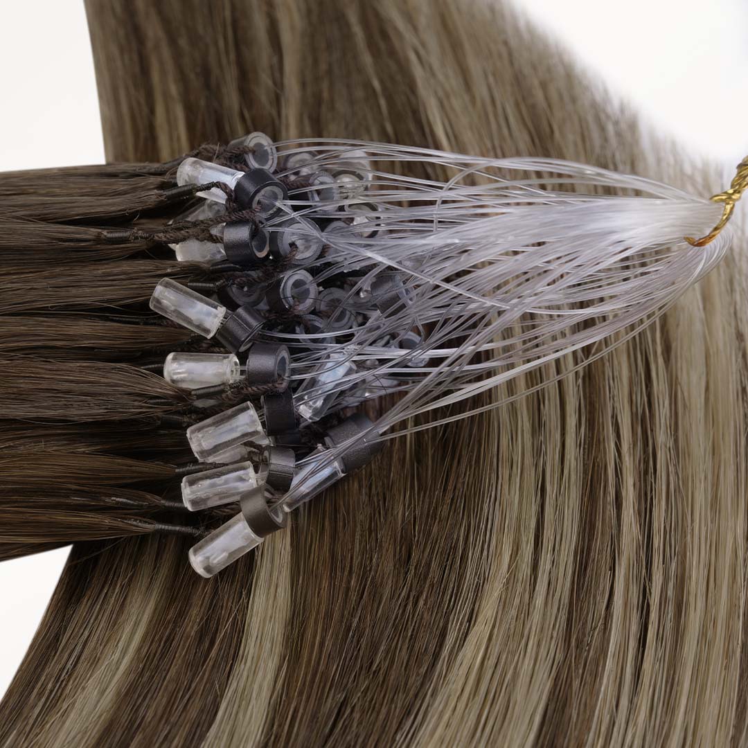 Honey Blonde Balayage (4/26/4) Feather Crochet Hair 68g - Image 3
