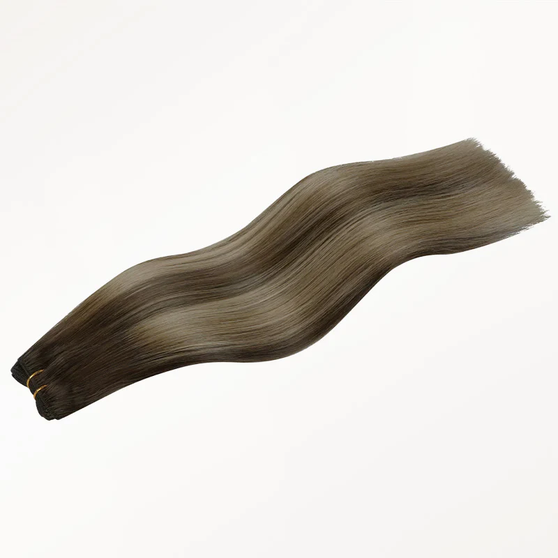 Honey Blonde Balayage (4/26/4) Sew-In Weft Hair Extensions (80g-120g) - Image 3