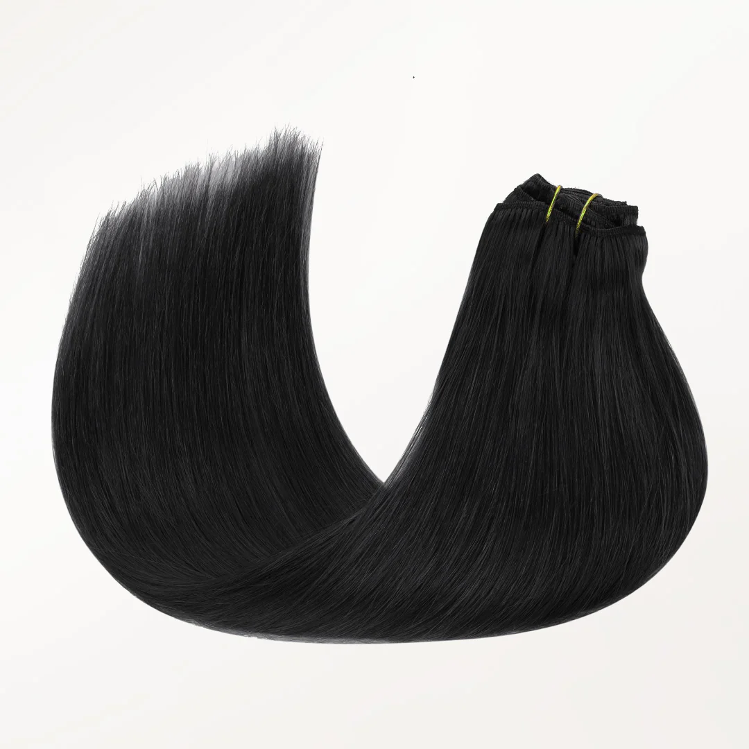 Jet Black (1) Classic Clip-Ins (150g-170g) - Image 6