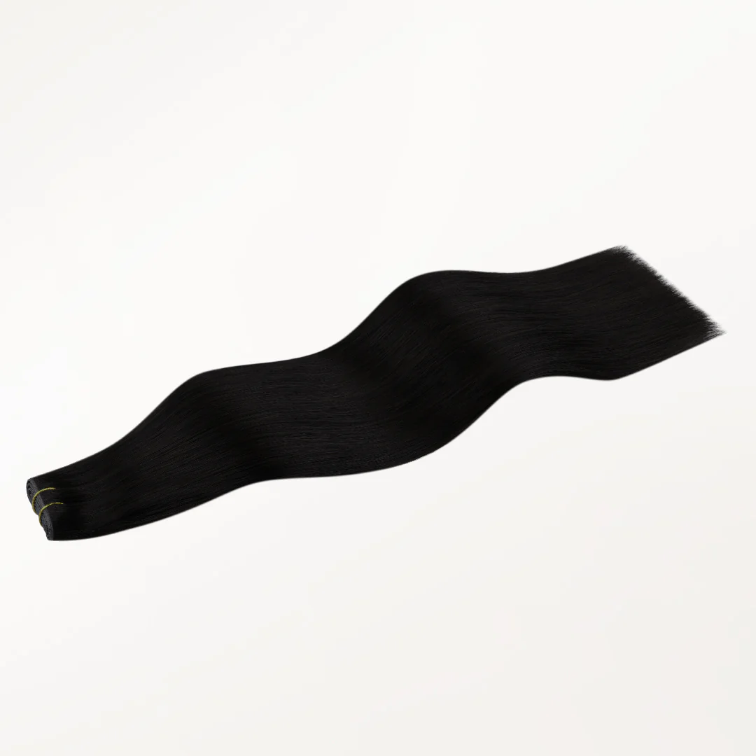 Jet Black (1) Butterfly Weft Hair Extensions (100g-160g) - Image 18