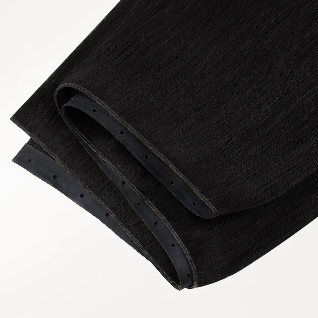 Jet Black (1) Butterfly Weft Hair Extensions (100g-160g) - Image 4