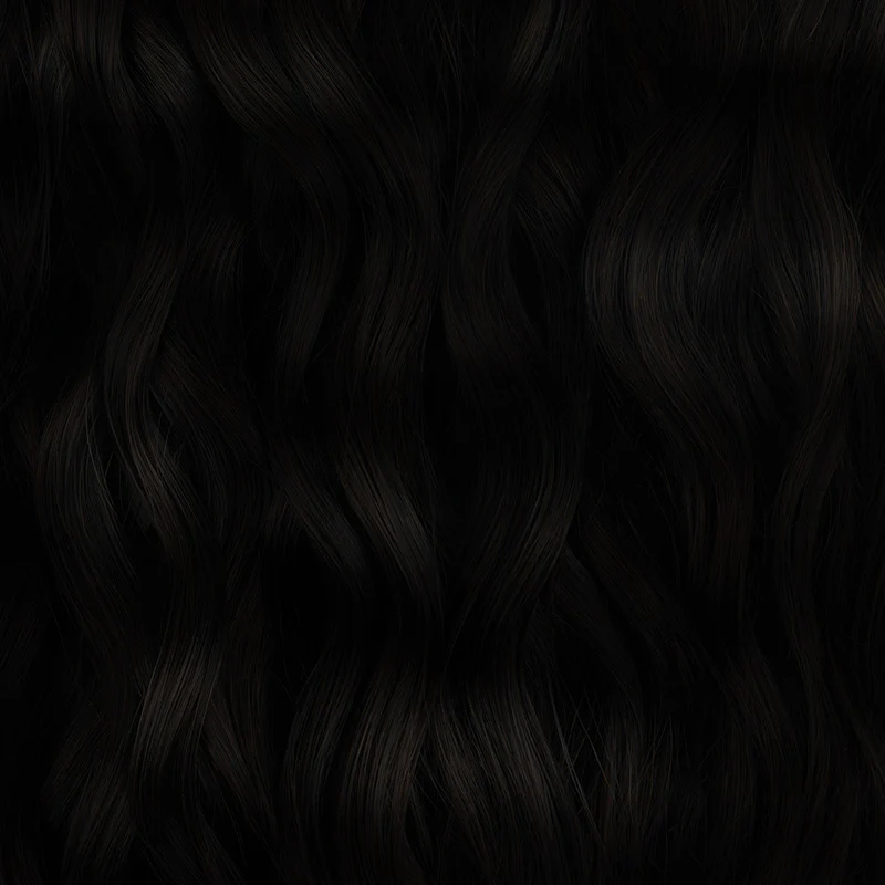 Jet Black (1) Elf Curly Clip-in Hair Extensions (120-150g) - Image 12
