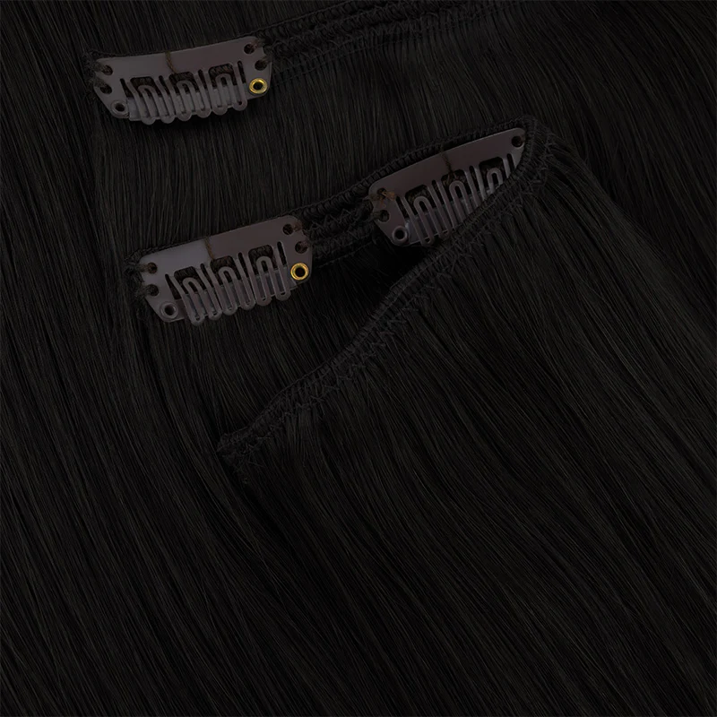 Jet Black (1) Full Classic Clip-Ins (160g-220g) - Image 8