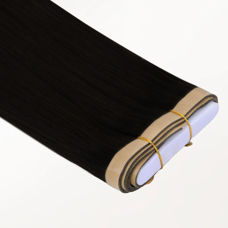 Jet Black (1) Genius Tape Weft Hair Extensions 60g - Image 16