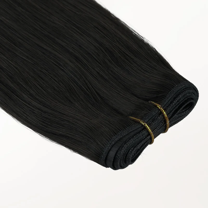 Jet Black (1) Genius Tape Weft Hair Extensions 60g - Image 9