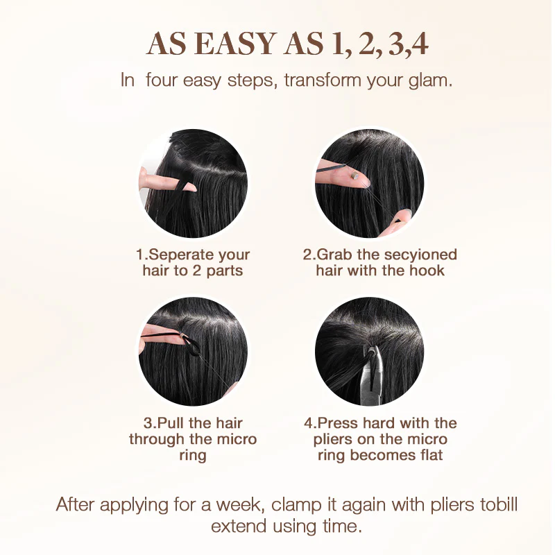 Dark Brown (2) I-Tip Hair Extensions 50g - Image 7