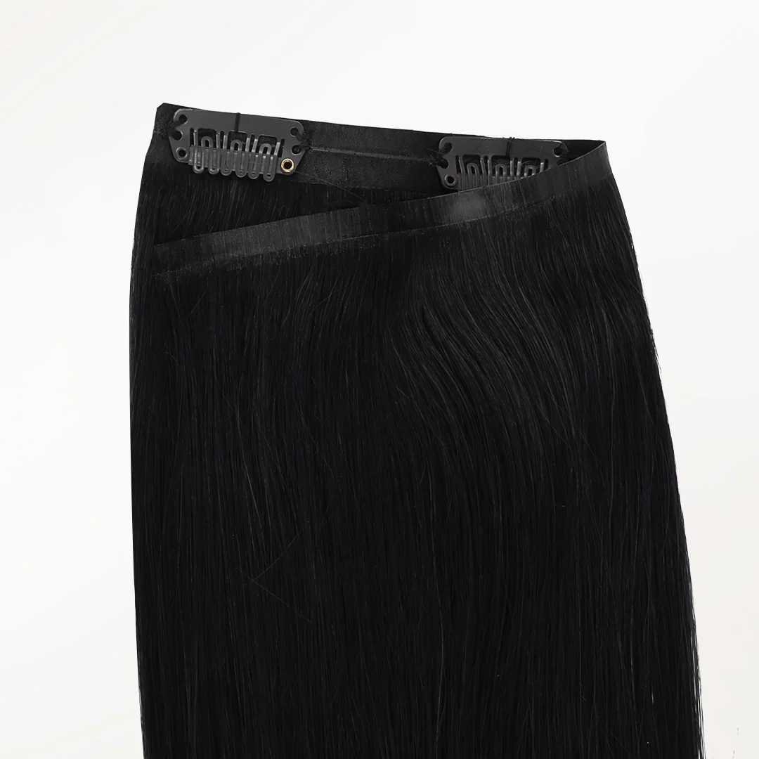 Jet Black (1) Seamless Clip-Ins (130g-160g) - Image 7