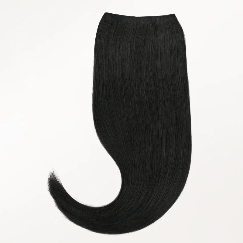 Jet Black (1) Thick Genius Tape Weft Hair Extensions 100-120g - Image 4