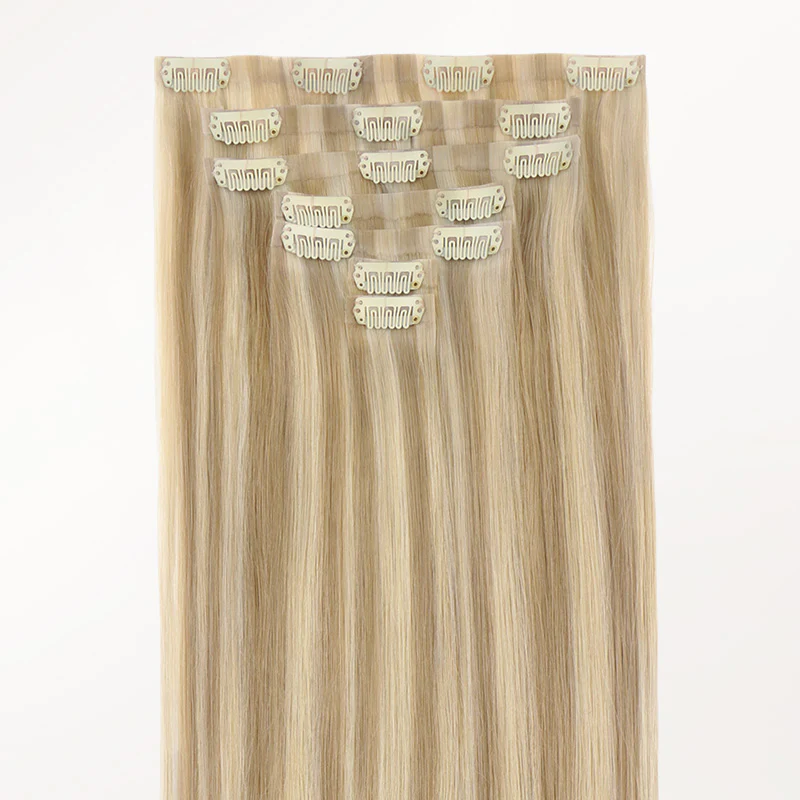 Light Blonde Highlights (16/22A) Invisi Edge Seamless Clip-Ins (140g-160g) - Image 4
