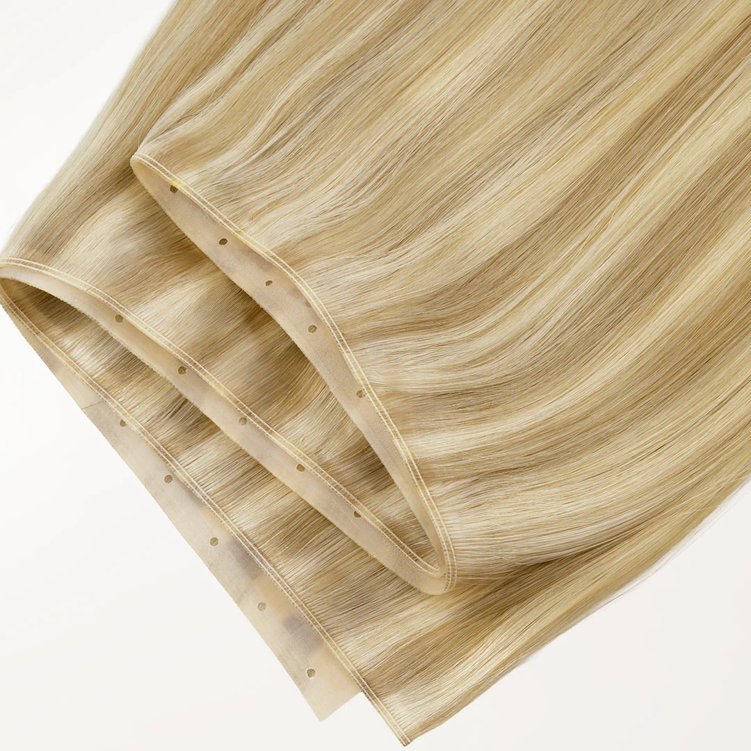 Light Blonde Highlights (16/22A) Butterfly Weft Hair Extensions (100g-160g) - Image 4