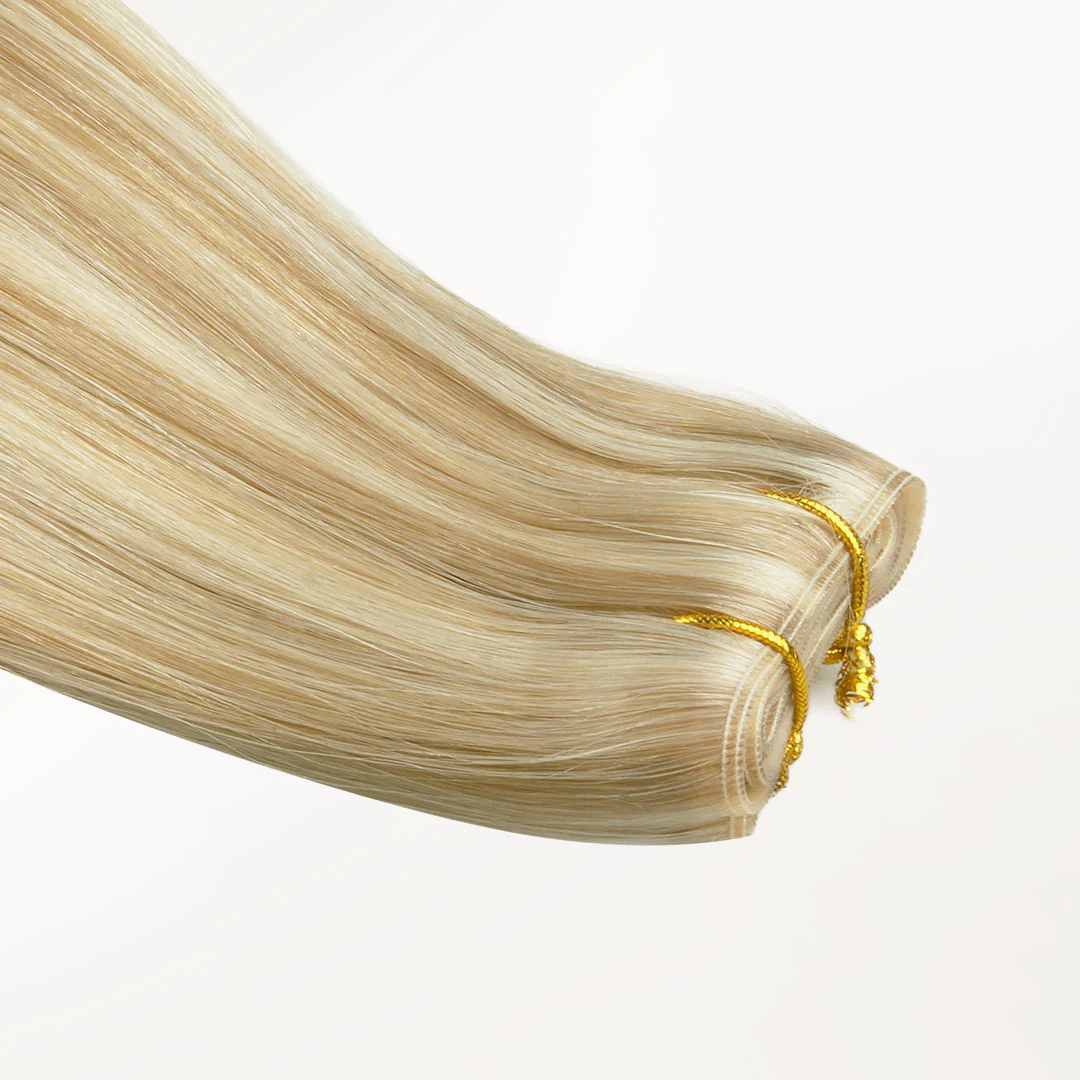 Light Blonde Highlights (16/22A) Butterfly Weft Hair Extensions (100g-160g) - Image 6