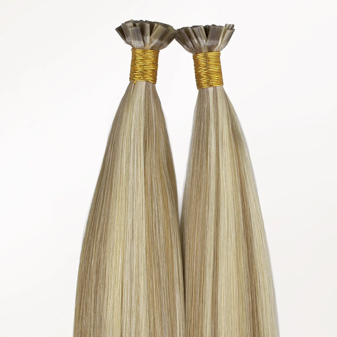 Light Blonde Highlights (16/22A) Flat Tip Hair Extensions 60g - Image 3