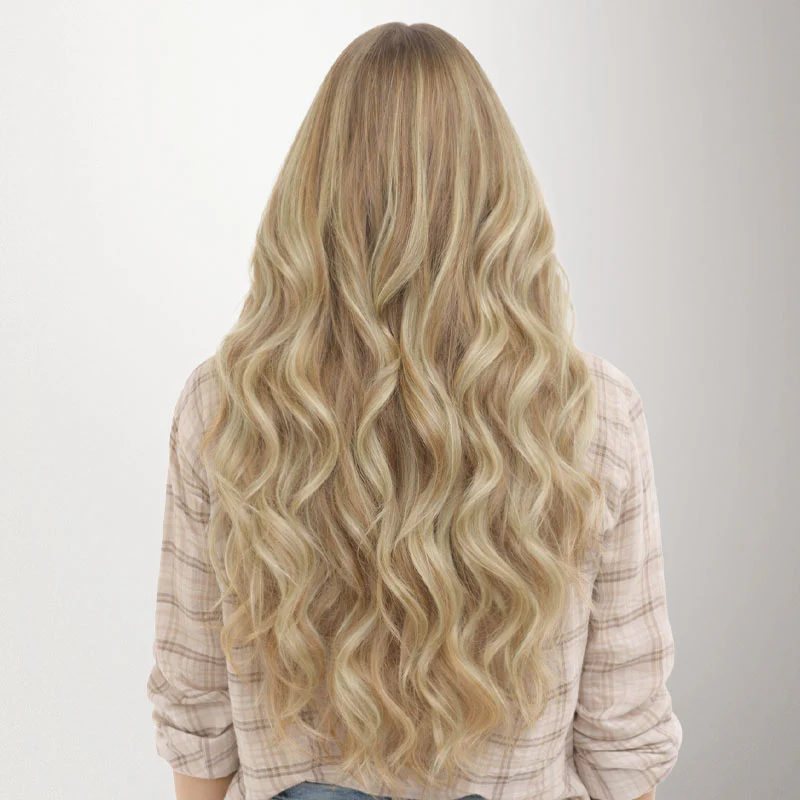 Light Blonde Highlights (16/22A) Genius Tape Weft Hair Extensions 60g - Image 15