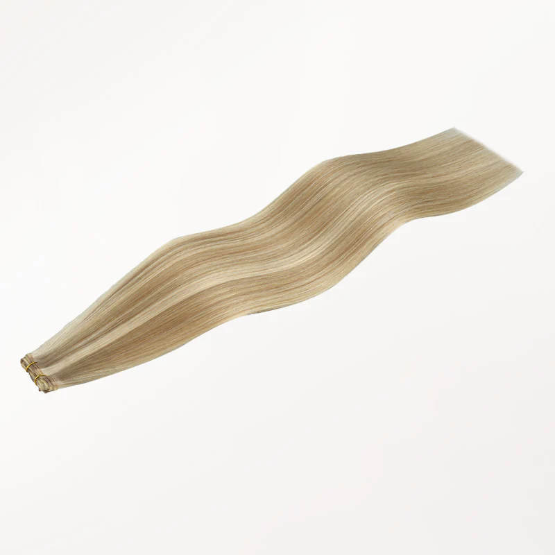 Light Blonde Highlights (16/22A) Genius Weft Hair Extensions (50-120g) - Image 11