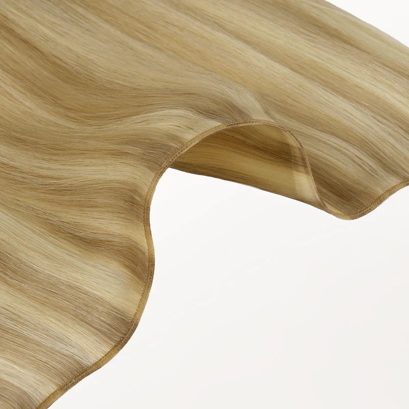 Light Blonde Highlights (16/22A) Thick Genius Tape Weft Hair Extensions 100-120g - Image 3