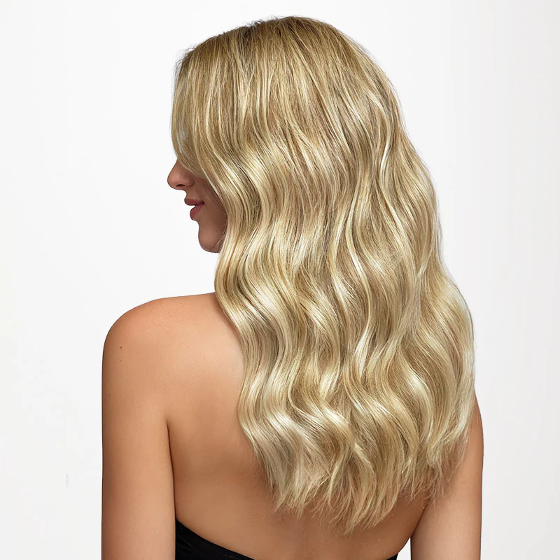 Light Blonde Highlights (16/22A) Thick Sew-In Weft Hair Extensions (120g-160g) - Image 2