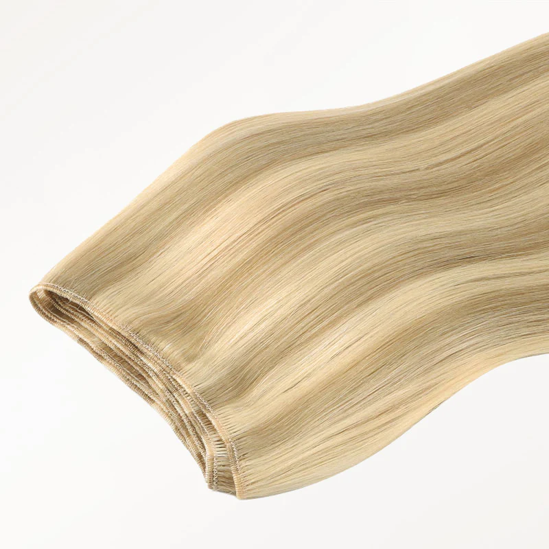 Light Blonde Highlights (16/22A) Thick Sew-In Weft Hair Extensions (120g-160g) - Image 6